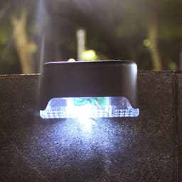 image-Solar Light 1Led Wall Light Outdoor Garden Wall Light Fence Light Waterproof Landscape Courtyard Solar Ladder Light