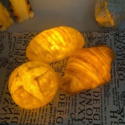 image-Simulation Croissant Bread Light Milk Bag Room Decoration Creative Led Night Light