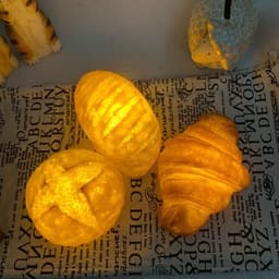 image-Simulation Croissant Bread Light Milk Bag Room Decoration Creative Led Night Light