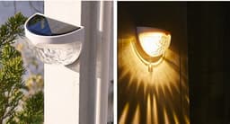 image-Led Solar Outdoor Garden Decoration New Stair Light Solar Light And Shadow Night Light Solar Wall Light