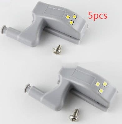 image-Warm White Light Cabinet Door Intelligent Induction Hydraulic Hinge Lamp