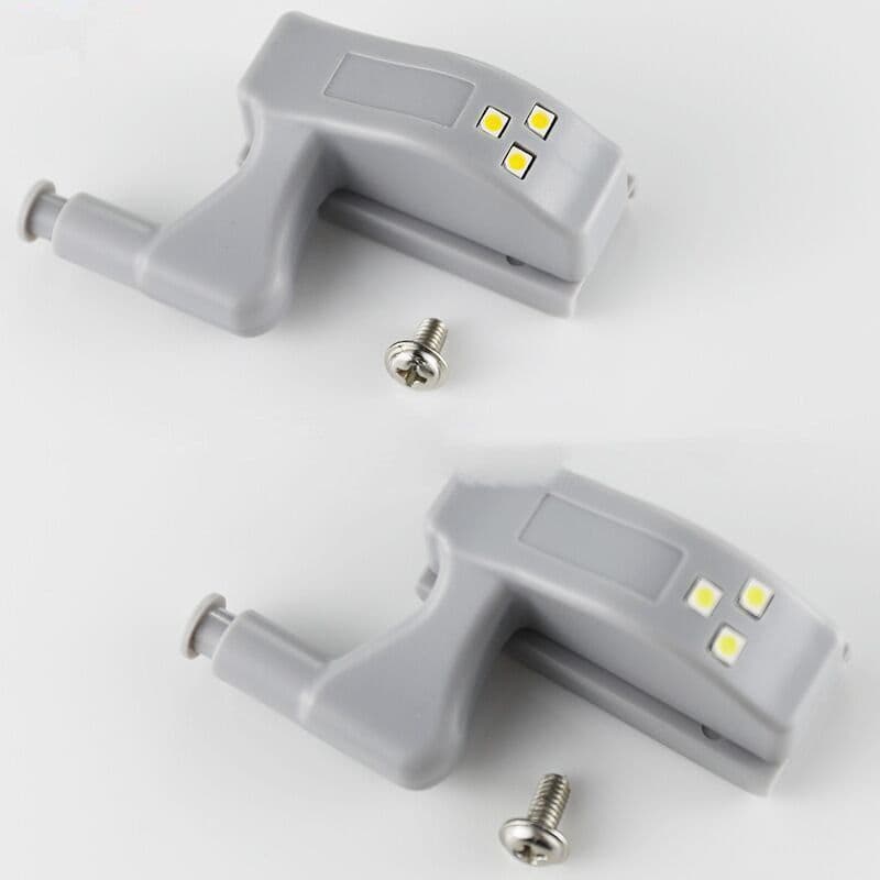 image-Warm White Light Cabinet Door Intelligent Induction Hydraulic Hinge Lamp