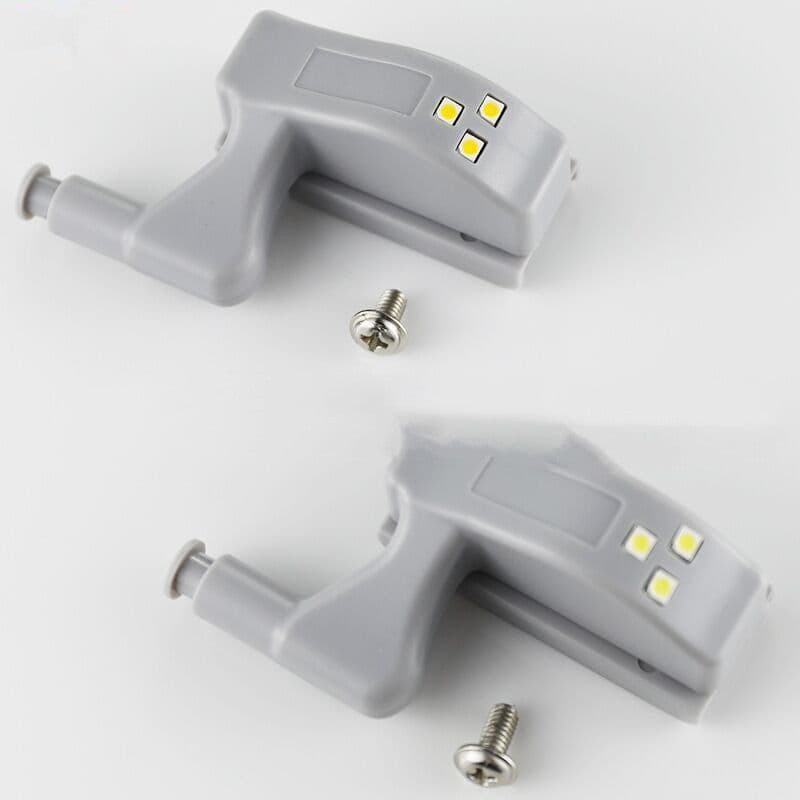 image-Warm White Light Cabinet Door Intelligent Induction Hydraulic Hinge Lamp
