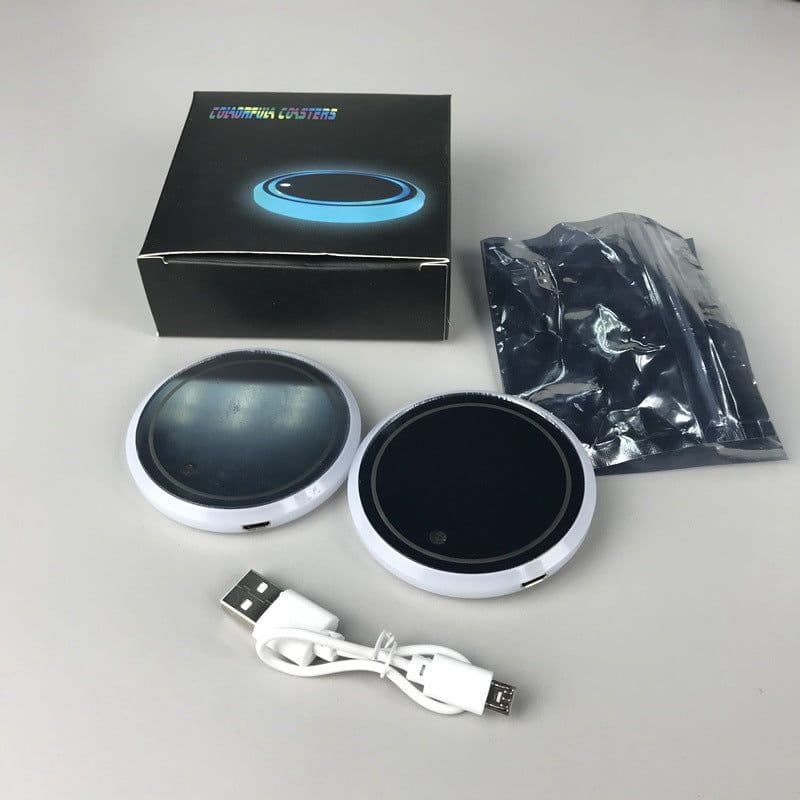 image-LED luminous water coaster, water cup mat, car atmosphere light