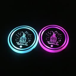 image-LED luminous water coaster, water cup mat, car atmosphere light