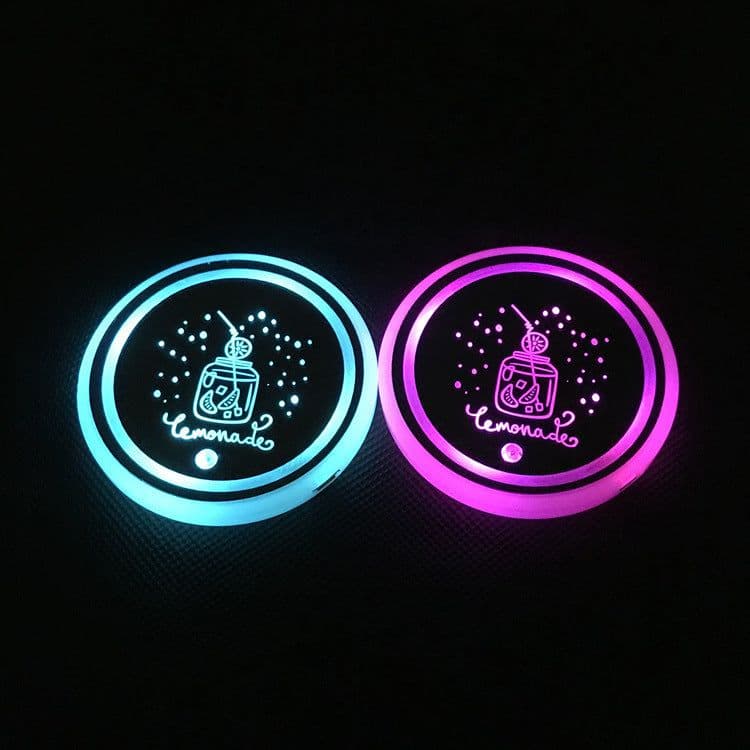 image-LED luminous water coaster, water cup mat, car atmosphere light
