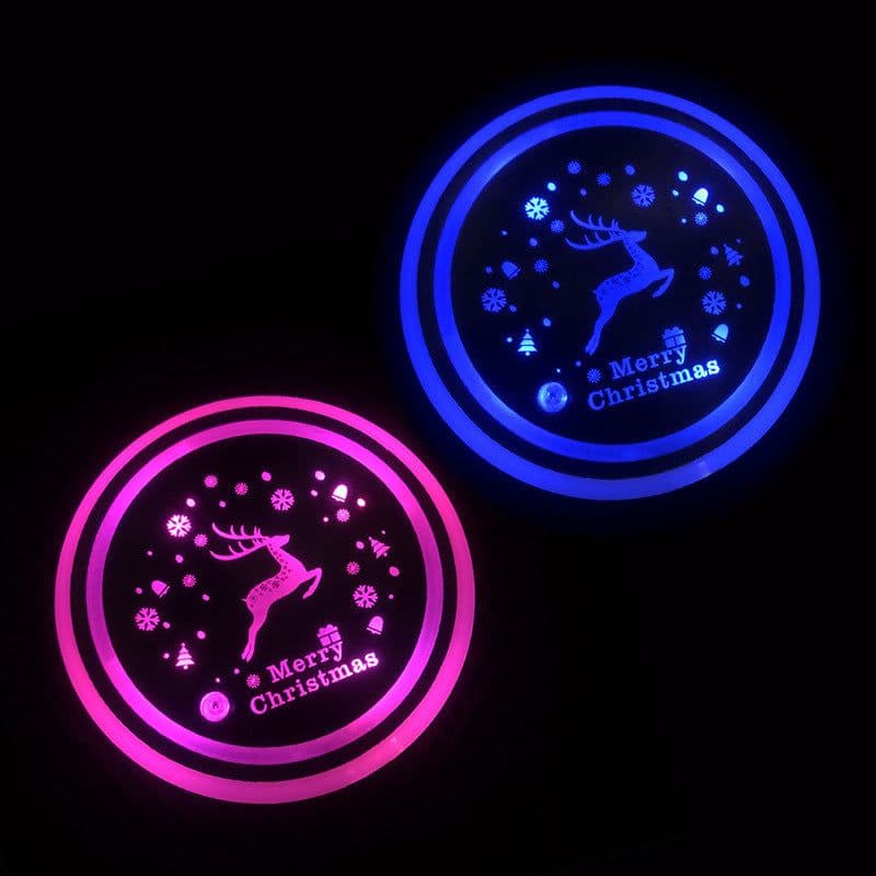 image-LED luminous water coaster, water cup mat, car atmosphere light