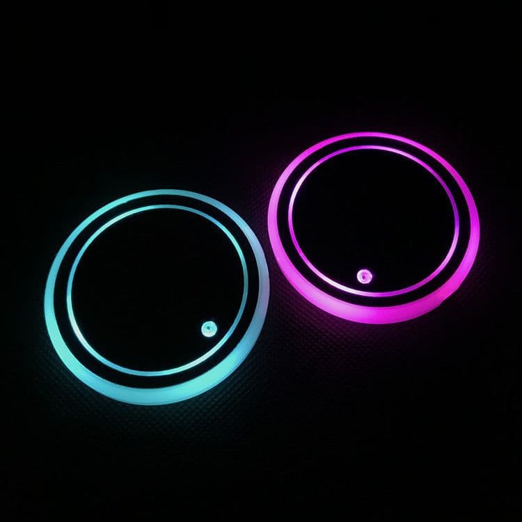 image-LED luminous water coaster, water cup mat, car atmosphere light