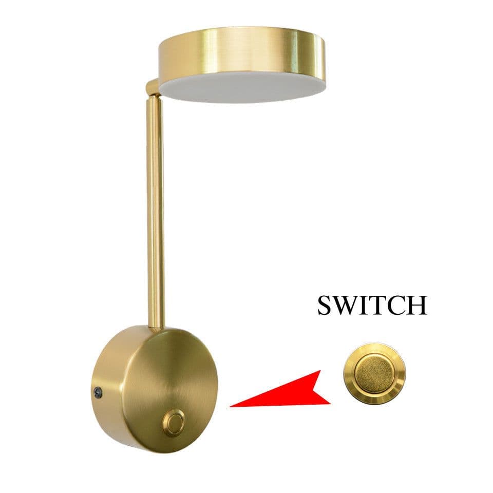 image-Bedside Lamp Wall Lamp Rotary Key Switch Lamp Wall Lamp Background Wall Decoration