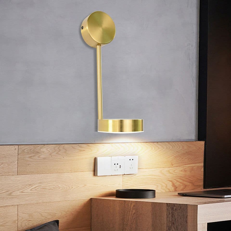 image-Bedside Lamp Wall Lamp Rotary Key Switch Lamp Wall Lamp Background Wall Decoration