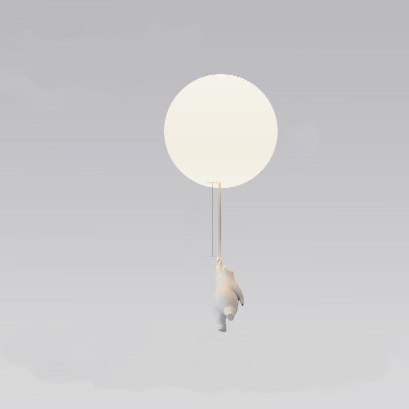 image-Children'S Room Balloon Lamp Cartoon Net Red Creative Aisle Balcony Restaurant Polar Bear Bedroom Ceiling Lamp