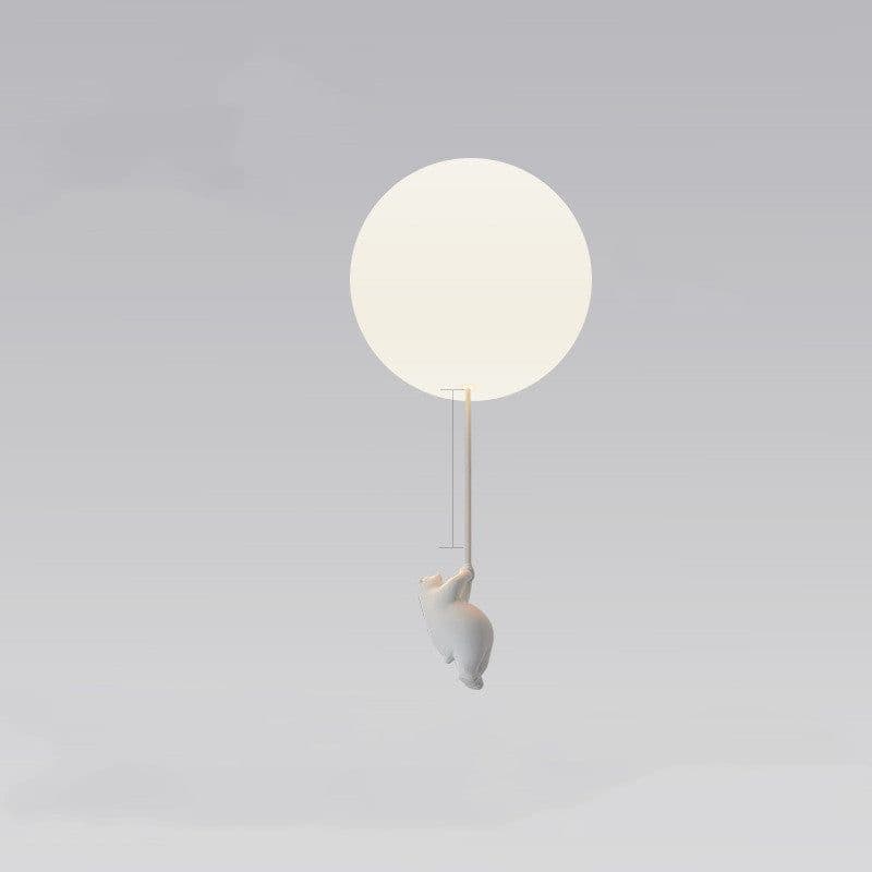 image-Children'S Room Balloon Lamp Cartoon Net Red Creative Aisle Balcony Restaurant Polar Bear Bedroom Ceiling Lamp