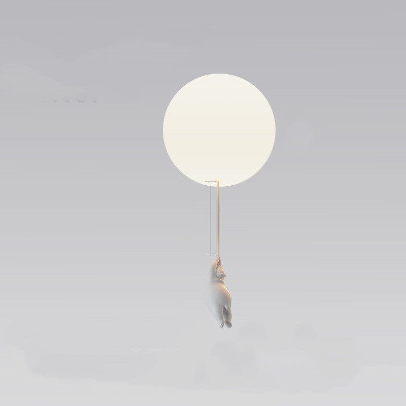 image-Children'S Room Balloon Lamp Cartoon Net Red Creative Aisle Balcony Restaurant Polar Bear Bedroom Ceiling Lamp