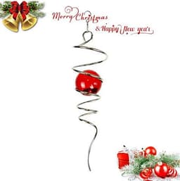 image-Wind SpinnerBall Spiral Tai Stainless Steel Suspended Rrotary Stabilizer Crystal Ball Wind Chime