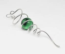 image-Wind SpinnerBall Spiral Tai Stainless Steel Suspended Rrotary Stabilizer Crystal Ball Wind Chime