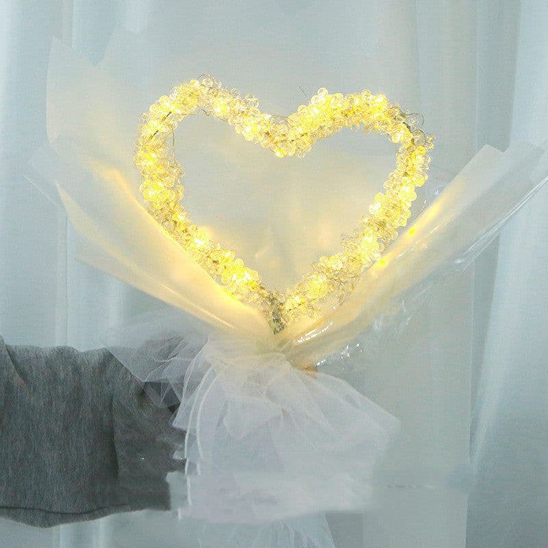 image-Starry Lights Love Beaded Bouquet 520 Birthday Gift