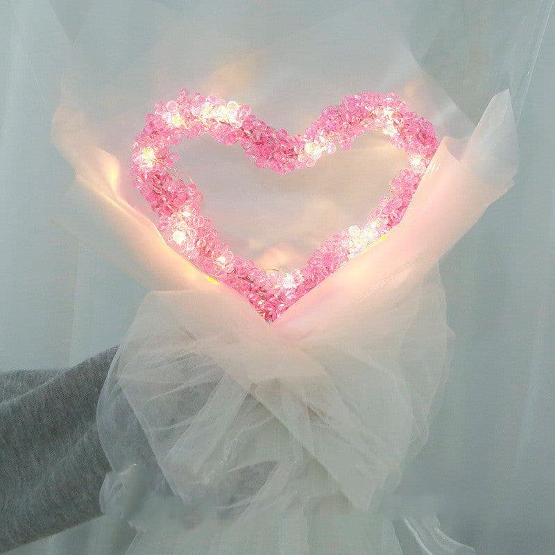 image-Starry Lights Love Beaded Bouquet 520 Birthday Gift