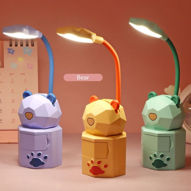 image-Table Lamp Girl Heart Cute Animal Student Storage
