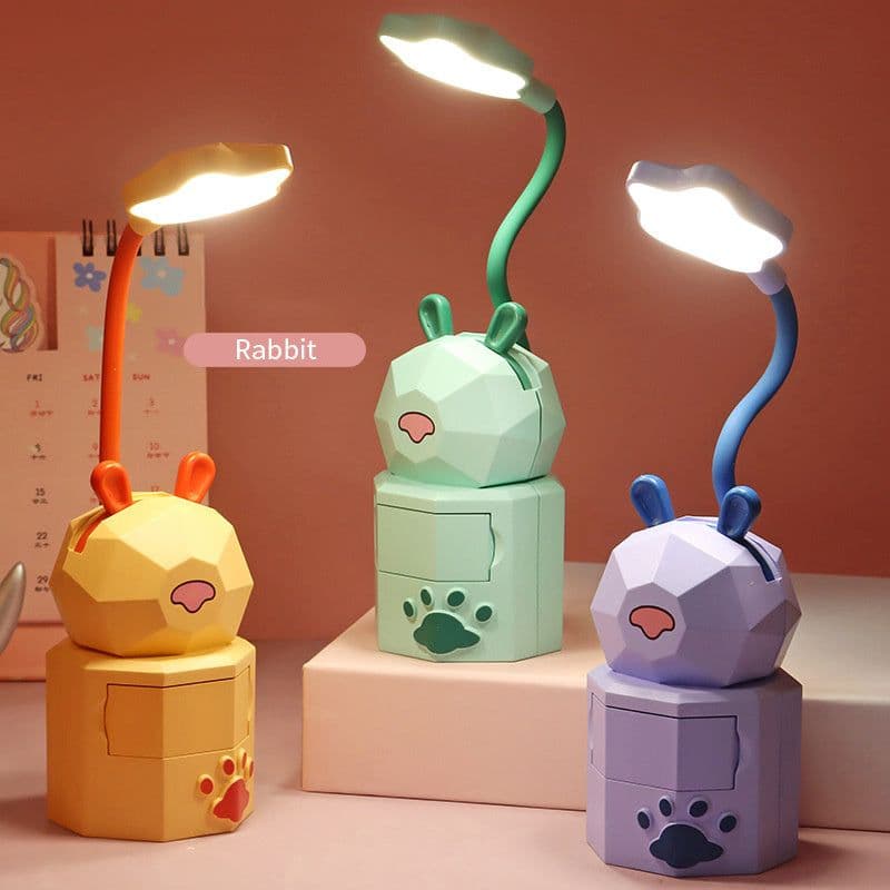 image-Table Lamp Girl Heart Cute Animal Student Storage