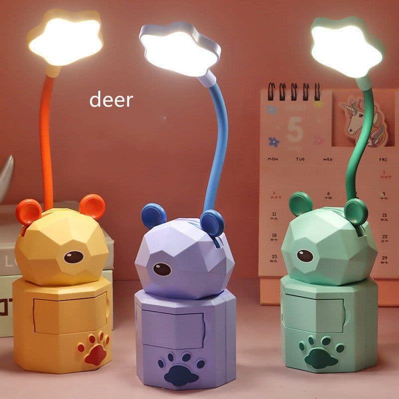image-Table Lamp Girl Heart Cute Animal Student Storage