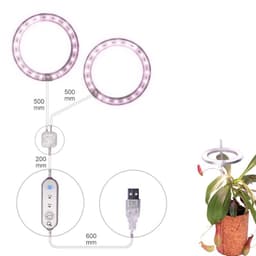 image-LED Grow Light Full Spectrum Angel Ring Phyto Grow Lamp USB Phytolamp For Plants 5V Lamp Indoor Flower Greenhouse Plant Seedling