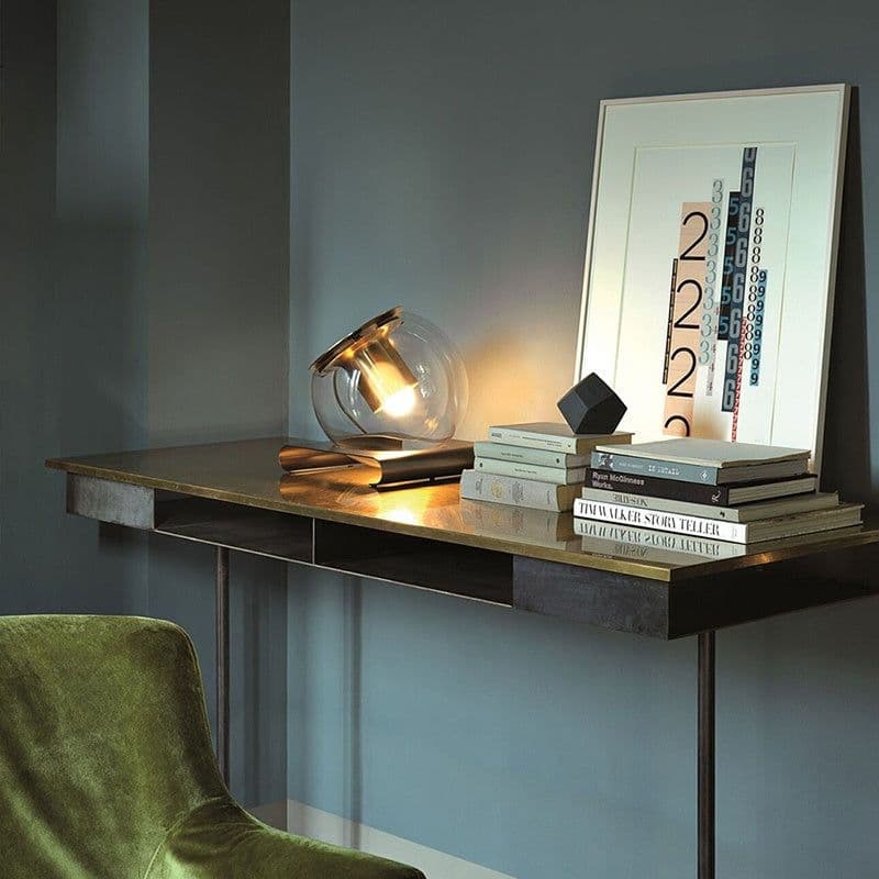 image-Scandinavian Minimalist Industrial Style Table Lamp Creative Post-modern Designer Bedroom Bedside Study Bar Glass Decorative Lamp