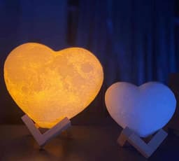 image-Love Night Light Valentine'S Day Heart-Shaped Moon Light