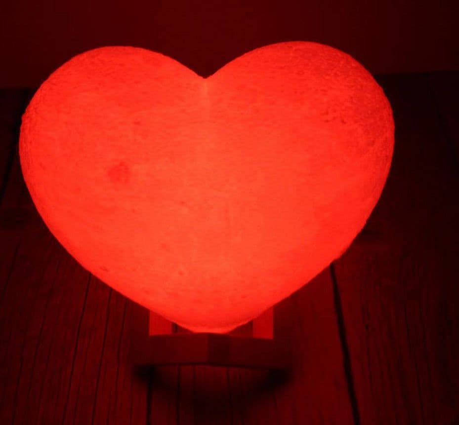 image-Love Night Light Valentine'S Day Heart-Shaped Moon Light