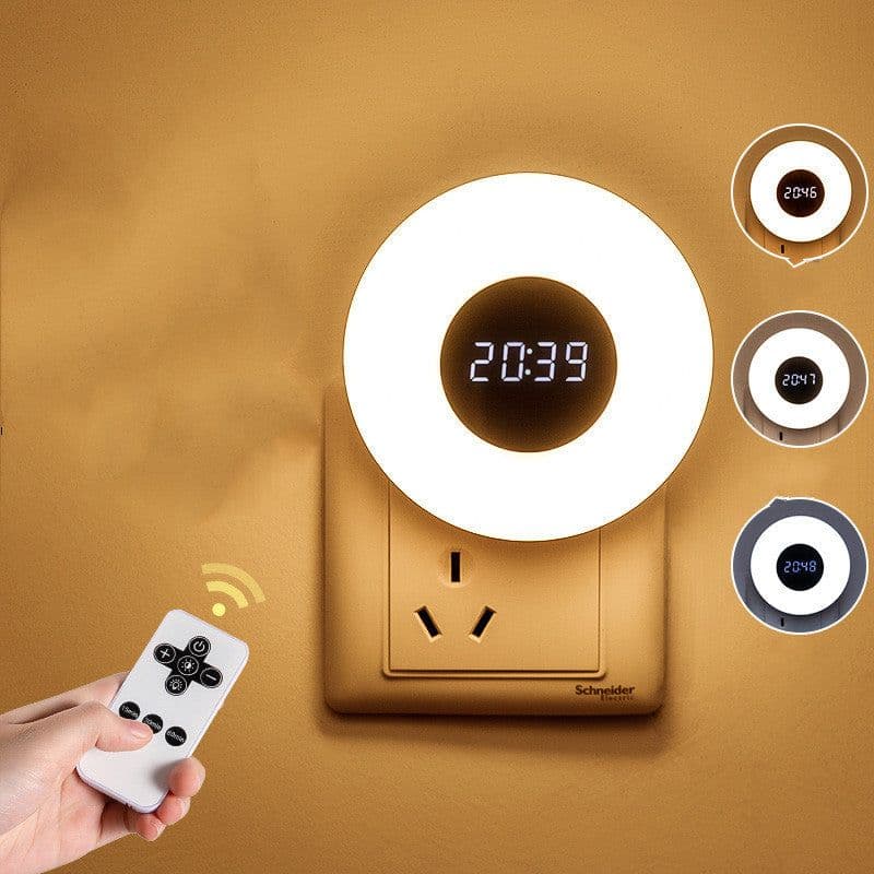 image-Remote Control Night Light Bedroom Bedside Soft Light Table Lamp