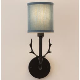 image-Modern Bedroom Bedside Aisle Wall Lamp Wrought Iron Antlers Living Room Hotel Lamps