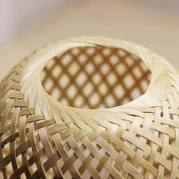image-Ins Wind Warm Nordic Bamboo Strip Woven Simple Net Red Homestay Decorative Table Lamp