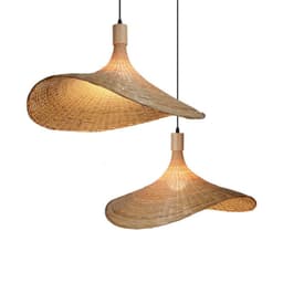 image-Bamboo Chandelier New Japanese Style Lamps