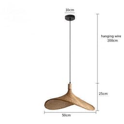 image-Bamboo Chandelier New Japanese Style Lamps