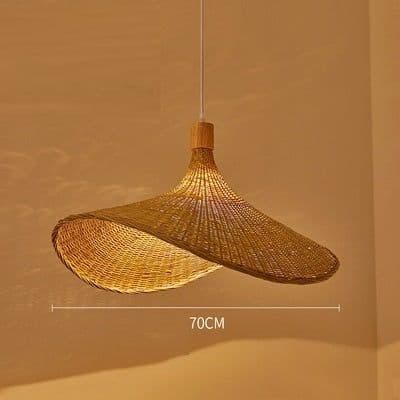image-Bamboo Chandelier New Japanese Style Lamps