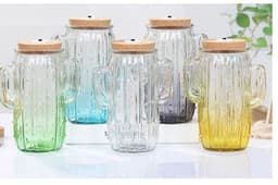 image-Cactus Glass Craft Chandelier Luminous Craft