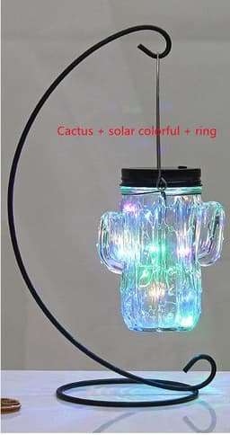 image-Cactus Glass Craft Chandelier Luminous Craft