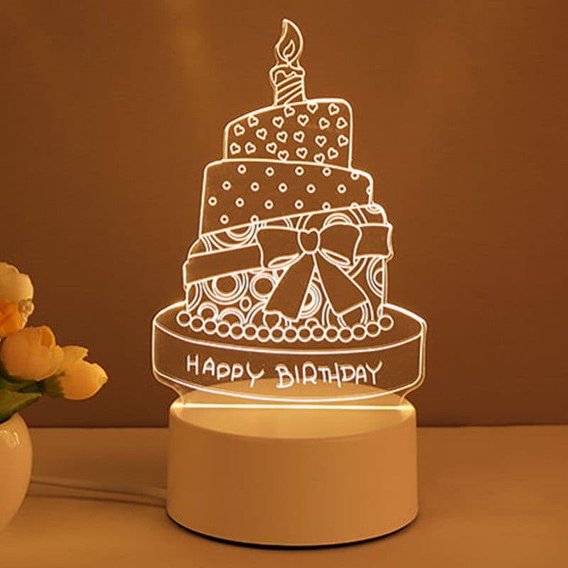 image-3D Lamp Acrylic USB LED Night Lights Neon Sign Lamp Xmas Home Decorations For Room Decor Valentines Day Gifts