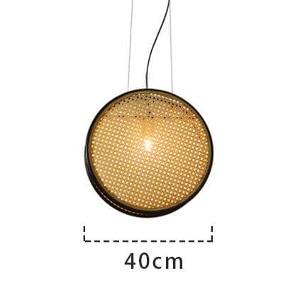 image-Creative Rattan Retro Lamps For Restaurant Chandelier