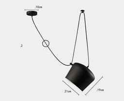 image-Chandelier Modern Restaurant Window LED Lamp Snare Chandelier
