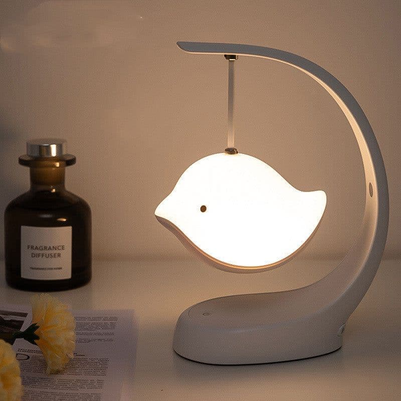 image-USB Baby Sound Machine Multi-Color Stepless Dimming Cute Bird Lamp For Decoration Gift