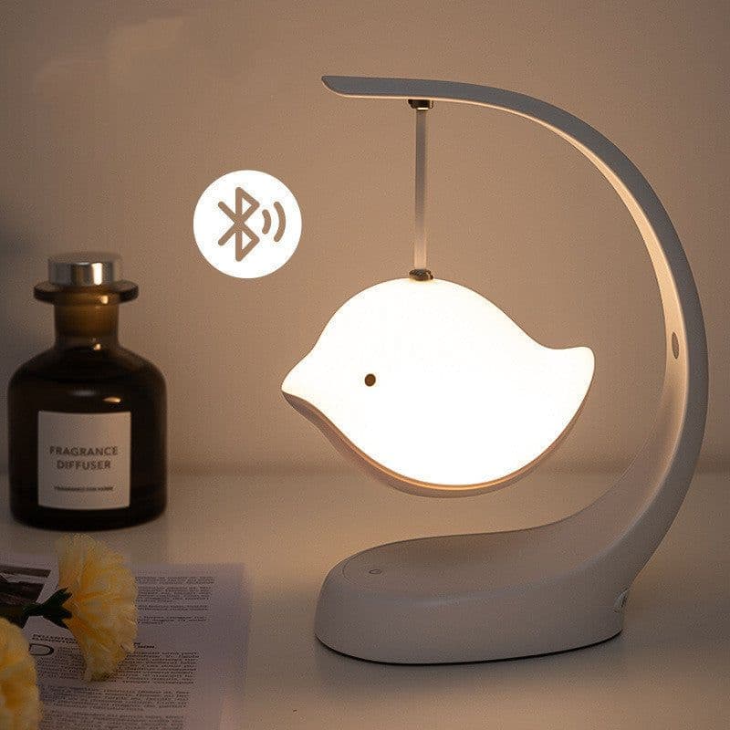 image-USB Baby Sound Machine Multi-Color Stepless Dimming Cute Bird Lamp For Decoration Gift