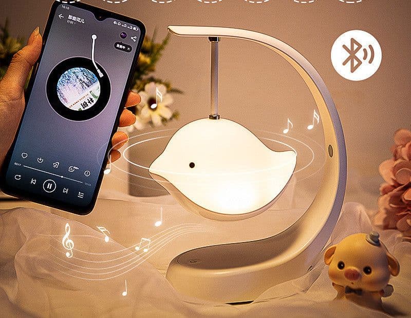 image-USB Baby Sound Machine Multi-Color Stepless Dimming Cute Bird Lamp For Decoration Gift