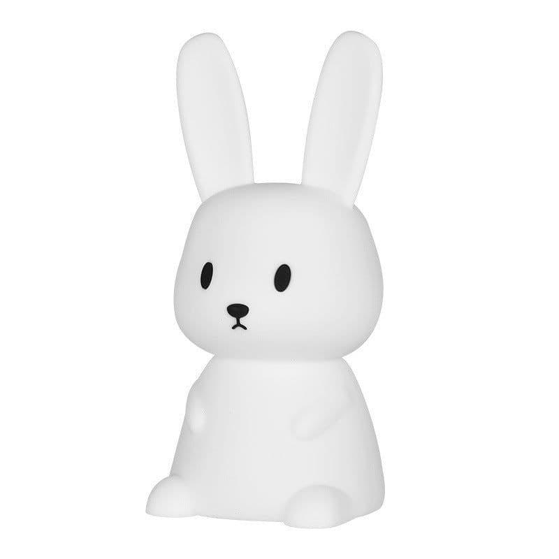 image-Blossoming Rabbit Silicone Lamp Led Colorful Atmosphere Night Light Bedside Lamp Birthday Gift