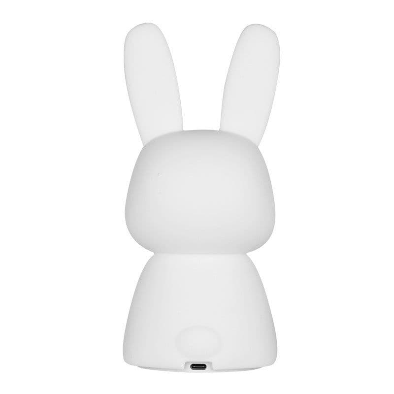 image-Blossoming Rabbit Silicone Lamp Led Colorful Atmosphere Night Light Bedside Lamp Birthday Gift