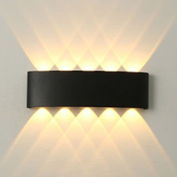 image-Led Wall Lamp Bedroom Bedside Lamp Garden Decoration Living Room Background Wall Lamp Waterproof Outdoor Spotlight
