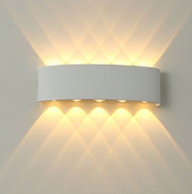 image-Led Wall Lamp Bedroom Bedside Lamp Garden Decoration Living Room Background Wall Lamp Waterproof Outdoor Spotlight