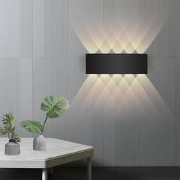 image-Led Wall Lamp Bedroom Bedside Lamp Garden Decoration Living Room Background Wall Lamp Waterproof Outdoor Spotlight