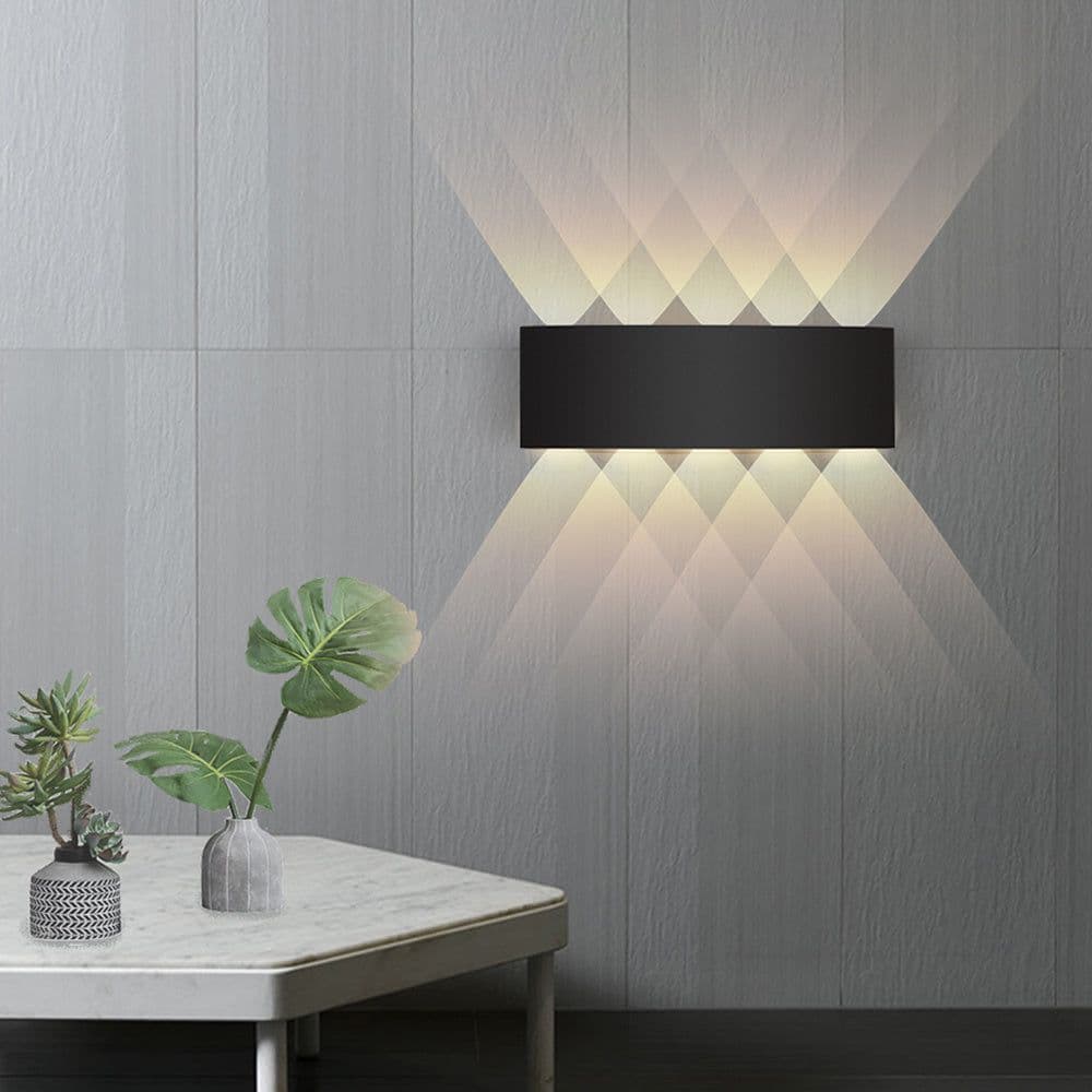 image-Led Wall Lamp Bedroom Bedside Lamp Garden Decoration Living Room Background Wall Lamp Waterproof Outdoor Spotlight