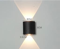 image-Led Wall Lamp Bedroom Bedside Lamp Garden Decoration Living Room Background Wall Lamp Waterproof Outdoor Spotlight