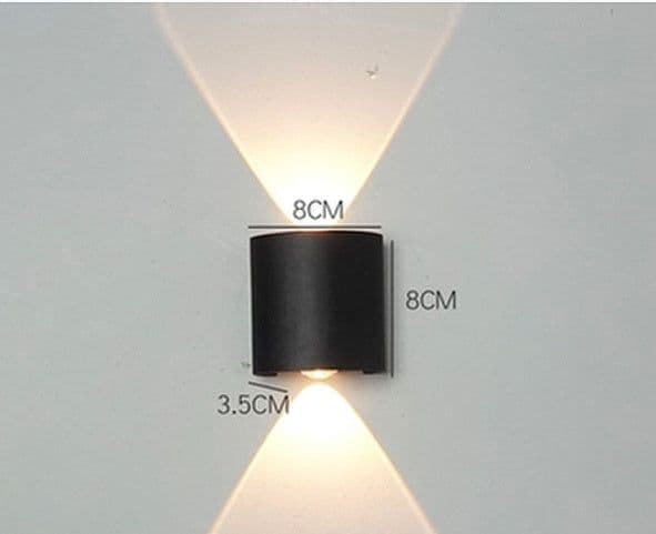 image-Led Wall Lamp Bedroom Bedside Lamp Garden Decoration Living Room Background Wall Lamp Waterproof Outdoor Spotlight